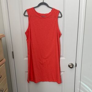 Sonoma Vibrant Red Sleeveless Midi Dress